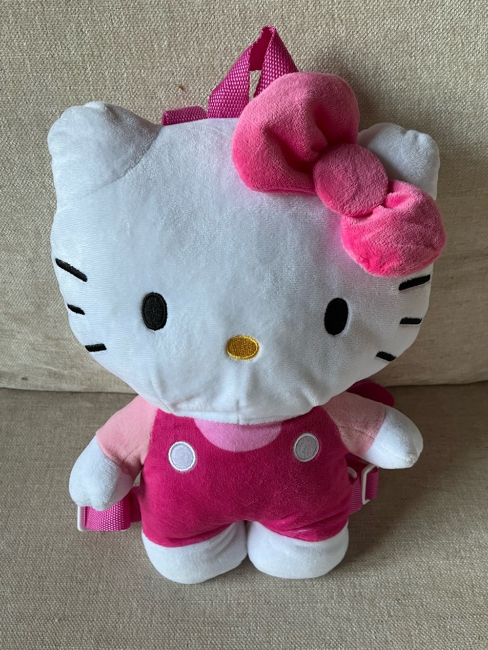 Hello Kitty Sanrio 2023 Pink Plush Backpack
